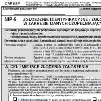 Od 01.12.2014 r. nowy sposób rejestracji podmiotu i aktualizacji danych w KRS, urzędzie skarbowym i ZUS: NIP-8